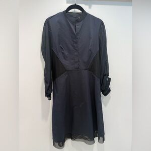 Elie Tahari Black Mesh Detail dress size 2